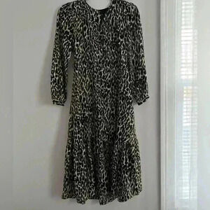 Banana Republic cheetah dress midi